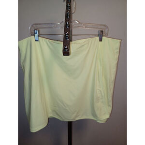 Nike Plus Tennis Fitness Skort 2X In Neon Lemon Lime